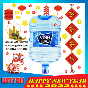 Nước khoáng Vĩnh Hảo 20L bình úp