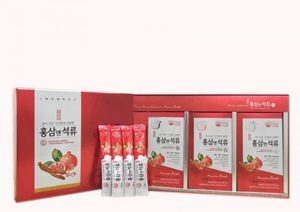 Nước lựu hồng sâm collagen chính hãng Daedong Hàn Quốc hộp 30 gói x 10ml