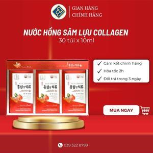 Nước lựu hồng sâm collagen chính hãng Daedong Hàn Quốc hộp 30 gói x 10ml