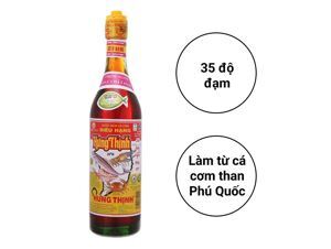 Nước mắm cá cơm siêu hạng Hưng Thịnh 35 độ đạm chai 620ml