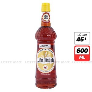 Nước mắm cao đạm Liên Thành nhãn vàng chai 600ml