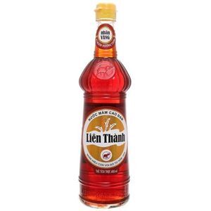 Nước mắm cao đạm Liên Thành nhãn vàng chai 600ml