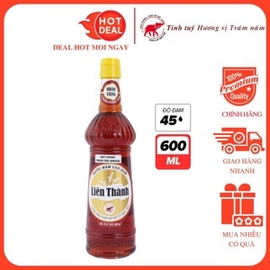 Nước mắm cao đạm Liên Thành nhãn vàng chai 600ml