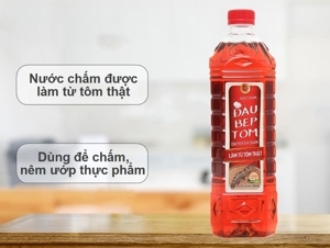 Nước mắm Đầu Bếp Tôm chuyên chấm chai 900ml