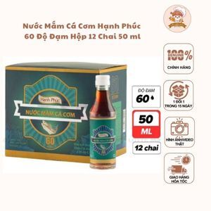 Nước mắm Hạnh phúc 60 độ đạm 50ml- Hộp 12 Chai