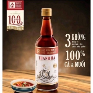 Nước mắm nhĩ chánh hiệu Thanh Hà 40 độ đạm chai 520ml