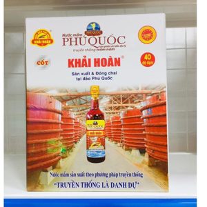 Nước mắm Phú Quốc Khải Hoàn - 40 độ đạm, Thùng 6 chai 520ml