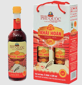 Nước mắm Phú Quốc Khải Hoàn - 40 độ đạm, cặp 2 chai 520ml