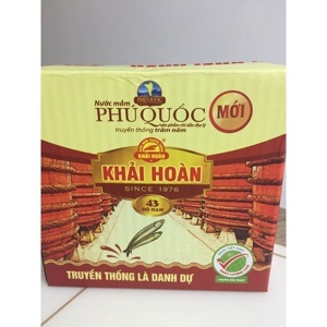 Nước mắm Phú Quốc Khải Hoàn - 43 độ đạm, thùng 6 chai 205ml