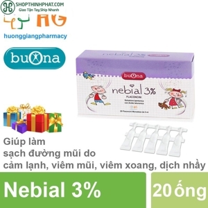 Nước muối Nebial 3% Flaconcini Ý