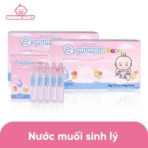 Nước muối sinh lý vô khuẩn cho bé Q - Mumasa Baby Hộp 5 ống