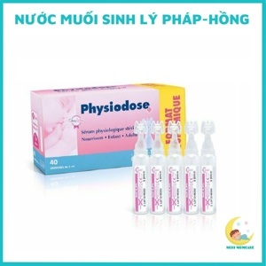 Nước muối vệ sinh cho bé Physiologica Pháp 40 ống/5ml (mẫu mới)