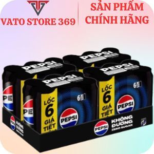 Nước ngọt Pepsi không calo - Thùng 24 lon 330ml