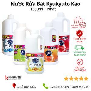 Nước rửa bát Kyukyuto Kao 1380ml