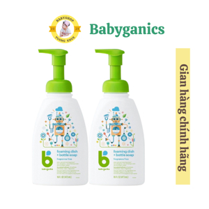 Nước rửa bình sữa Babyganics 473ml