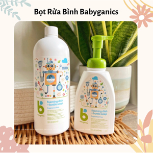 Nước rửa bình sữa Babyganics 473ml