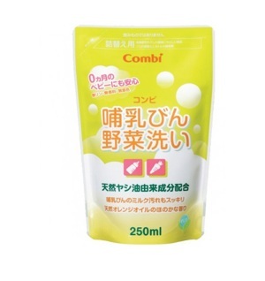 Nước rửa bình sữa Combi 250ml dạng túi