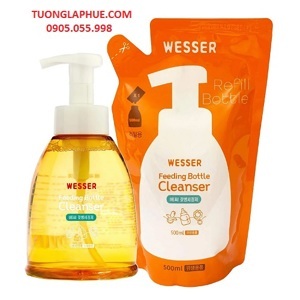 Nước rửa bình sữa và rau quả Wesser - Dạng chai 500ml