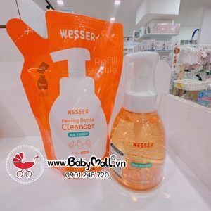 Nước rửa bình sữa và rau quả Wesser - Dạng chai 500ml