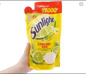 Nước Rửa Chén Sunlight Chanh Dạng Túi 750g