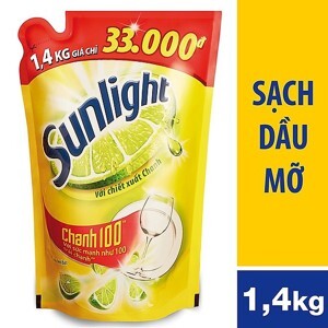 Nước Rửa Chén Sunlight Chanh Dạng Túi 1.4kg