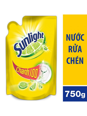 Nước Rửa Chén Sunlight Chanh Dạng Túi 750g