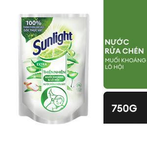 Nước rửa chén Sunlight thiên nhiên 750gr (túi)