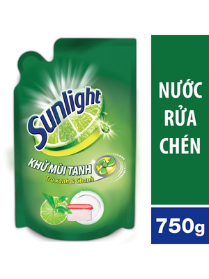 Nước Rửa Chén Sunlight Trà Xanh Dạng Túi 750ml