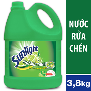 Nước Rửa Chén Sunlight Trà Xanh Dạng Chai 3.8kg