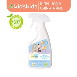 Nước rửa đồ chơi Organic cho bé Lamoon - Bình 500ml