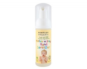 Nước rửa tay khô hữu cơ dạng bọt cho mẹ và bé Bentley Organic 50ml