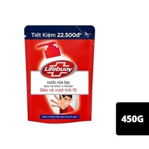 Nước rửa tay Lifebuoy bảo vệ vượt trội - túi 450g