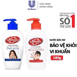 Nước rửa tay Lifebuoy Bảo vệ vượt trội 10 180g