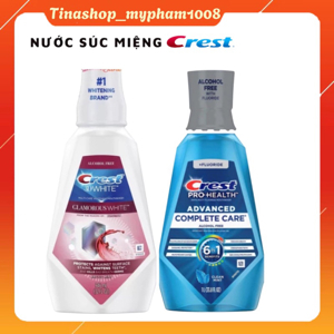 Nước súc miệng Crest 3D White Luxe Glamorous Mouthwash 946ml
