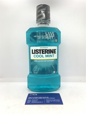 Nước súc miệng hương bạc hà Listerine Cool Mint 750ml