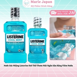Nước súc miệng hương bạc hà Listerine Cool Mint 750ml