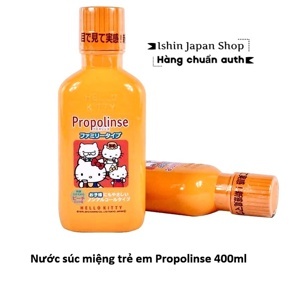 Nước súc miệng trẻ em Propolinse Hello Kitty 400ml