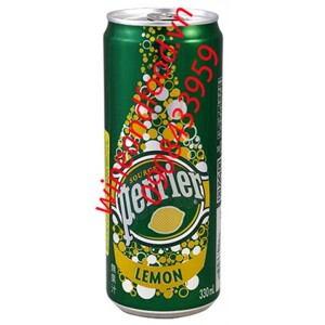 Nước suối khoáng Perrier chanh vàng - lon 330ml