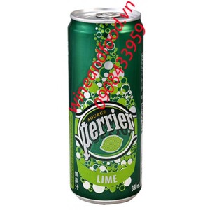 Nước suối khoáng Perrier chanh xanh - lon 330ml