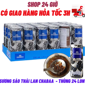 Nước sương sáo Chabaa Thái lan 230ml - Thùng 24 lon