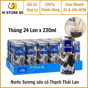 Nước sương sáo Chabaa Thái lan 230ml - Thùng 24 lon