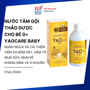 Nước tắm gội thảo dược cho trẻ sơ sinh Yaocare Baby 250ML