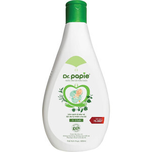 Nước tắm gội thảo dược organnic Dr.papie chai 230ml (0-3 tuổi)