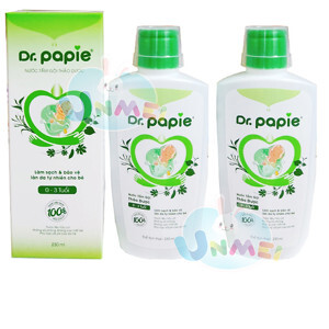 Nước tắm gội thảo dược organnic Dr.papie chai 230ml (0-3 tuổi)