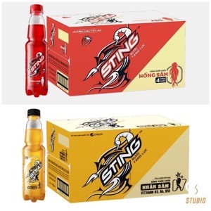 Nước tăng lực Sting nhân sâm vàng - Thùng 24 chai 330ml