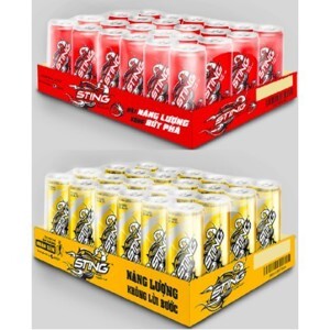 Nước tăng lực Sting vàng - Thùng 24 lon 330ml