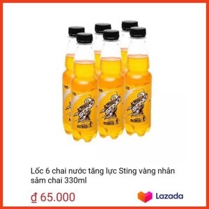 Nước tăng lực Sting vàng - Thùng 24 lon 330ml