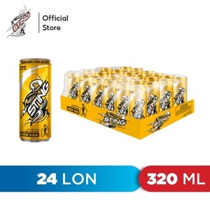 Nước tăng lực Sting vàng - Thùng 24 lon 330ml