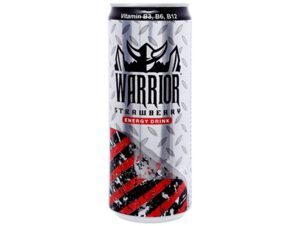 Nước tăng lực Warrior hương dâu - lon 325ml