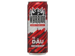Nước tăng lực Warrior hương dâu - Lốc 6 lon 325ml